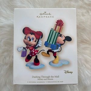 Hallmark Disney Ornament Mickey and Minnie Mouse